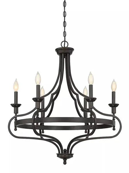 Product Image 1 for Shields 6 Light Chandelier from Savoy House 