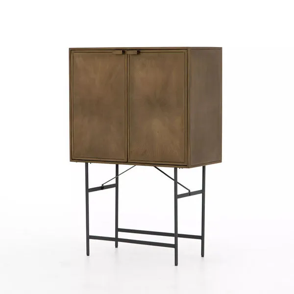 Product Image 9 for Sunburst Cabinet Sunburst Etched Aged Br from Four Hands