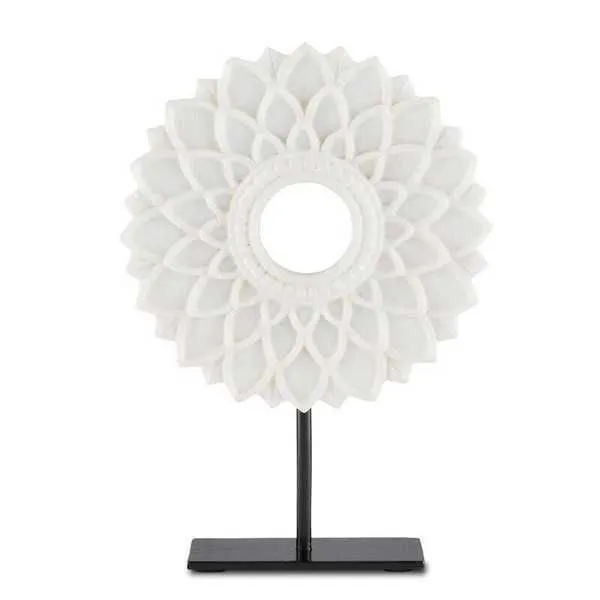 Product Image 1 for Lea Small Marble Blossom Sculpture from Currey & Company