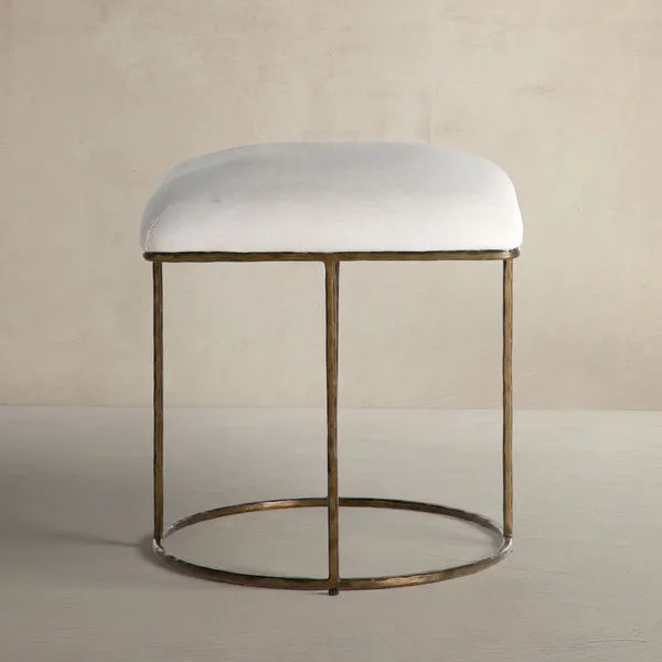 Product Image 7 for Lucas Natural Ivory Hide Leather Stool from Gabby