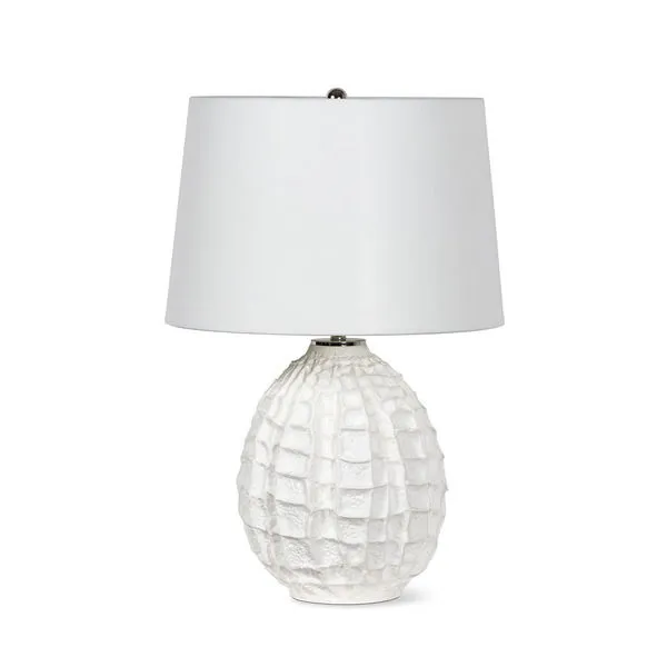 Product Image 1 for Caspian Small White Ceramic Table Lamp from Regina Andrew Design