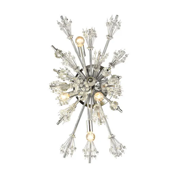 Product Image 1 for Starburst 4 Light Wall Sconce In Polished Chrome from Elk Lighting