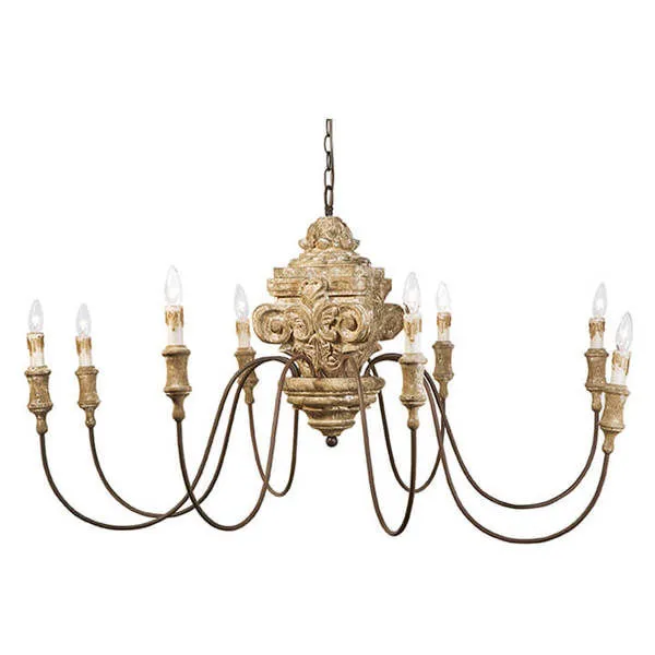 Product Image 1 for Wood Carved Chandelier from Regina Andrew Design