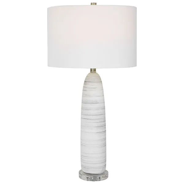 Product Image 4 for Levadia Matte White Table Lamp from Uttermost