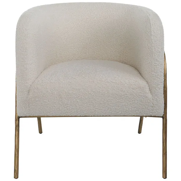 Product Image 10 for Jacobsen Off White Shearling Accent Chair from Uttermost
