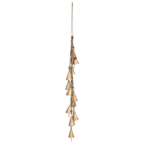 Product Image 1 for Leo Antique Brass Metal Hanging Bell Cluster from Creative Co-Op