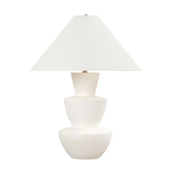 Product Image 1 for Kamas 1 Light White Stone Table Lamp from Troy Lighting
