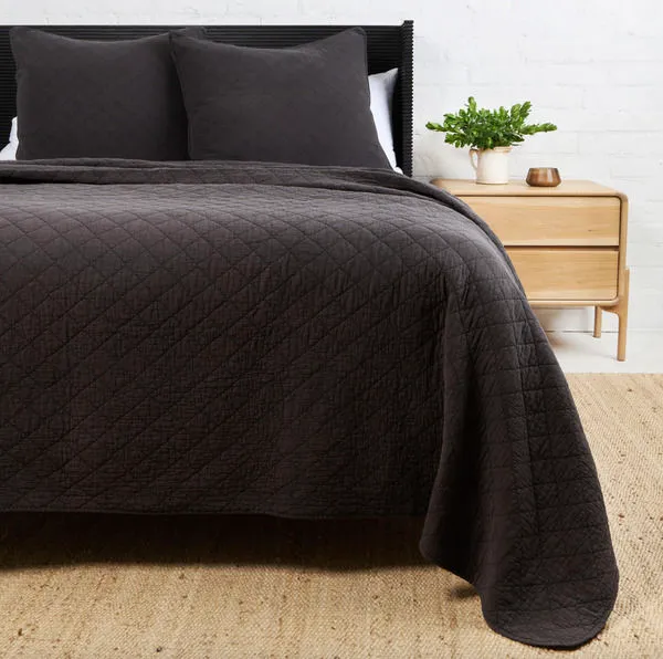 Product Image 1 for Huntington Cotton King Coverlet - Midnight from Pom Pom at Home