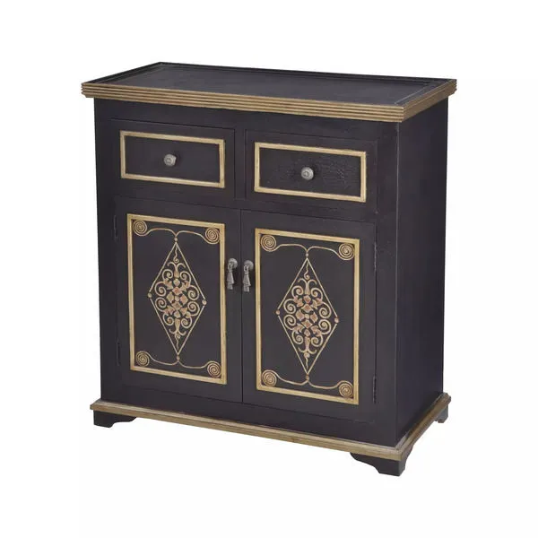 Product Image 1 for Medecci Chest In Black And Gold from Elk Home