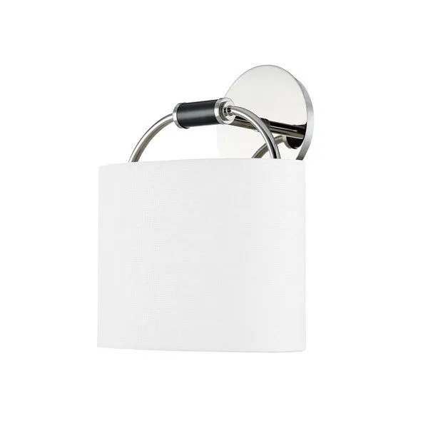 Product Image 1 for Pete Steel 1-Light Wall Sconce - Polished Nickel from Troy Lighting