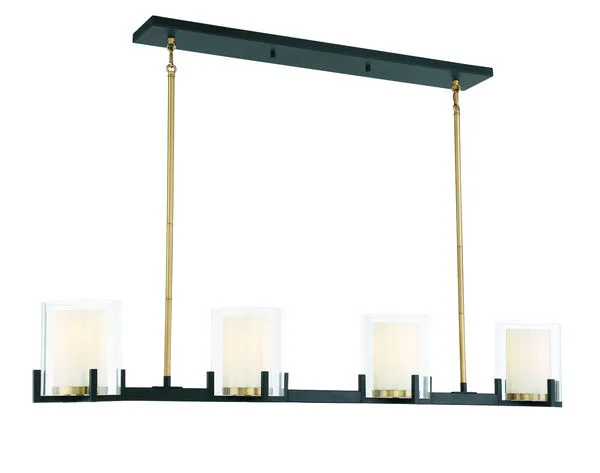 Product Image 5 for Eaton 4 Light Linear Chandelier from Savoy House