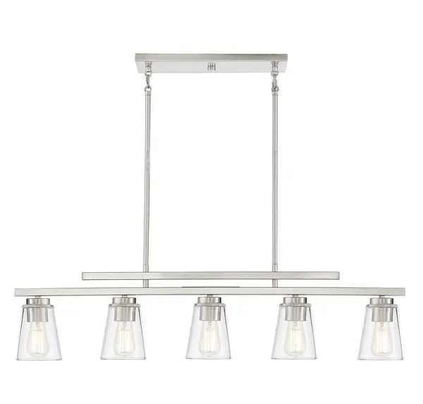 Product Image 5 for Calhoun 5 Light Linear Chandelier from Savoy House 
