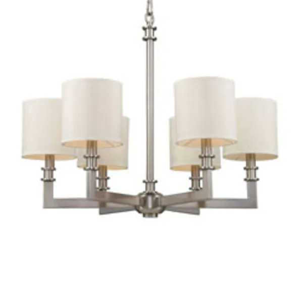 Product Image 2 for Seven Springs 6 Light Chandelier In Satin Nickel from Elk Lighting