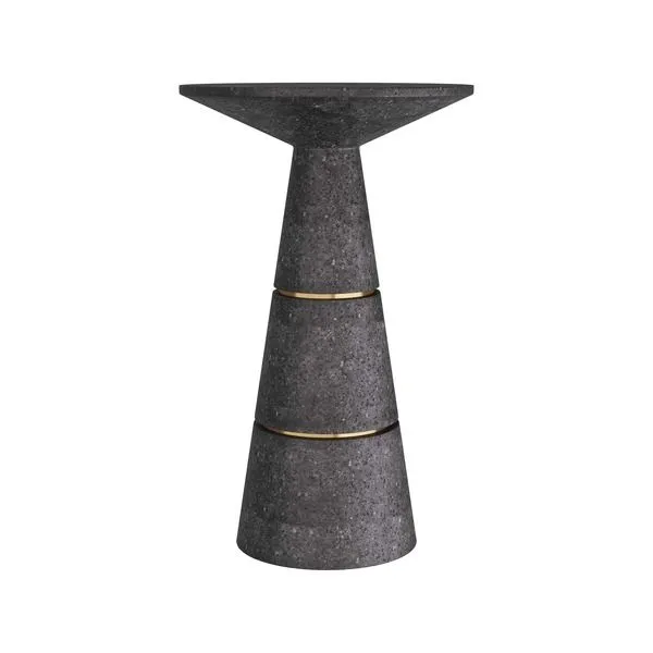 Product Image 4 for Verwall Charcoal Glass Stone Accent Table from Arteriors