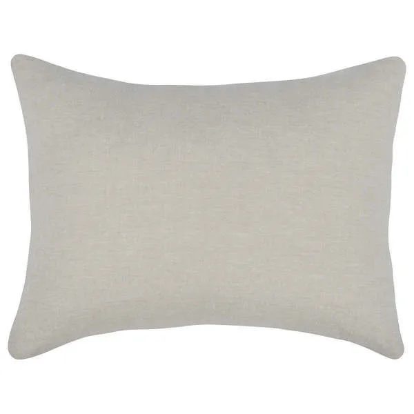 Rectangular beige linen cashmere sham with subtle texture and clean edges, neutral and soft tone