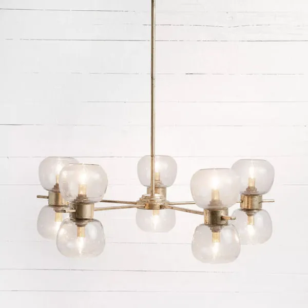 Product Image 7 for Pearson Chandelier Gold Leafed Iron from Four Hands