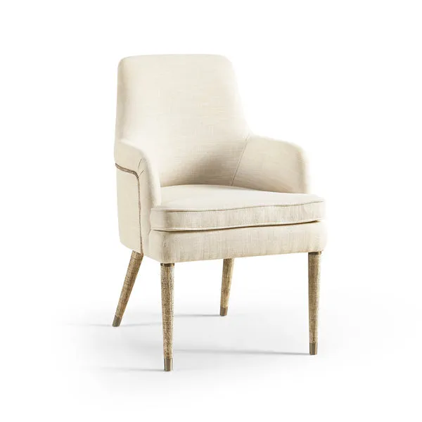 Product Image 1 for Shoal Linen & Grasscloth Host Chair from Johnathan Charles