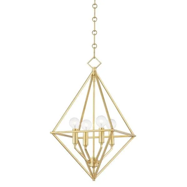 Product Image 1 for Haines 4 Light Small Pendant from Hudson Valley