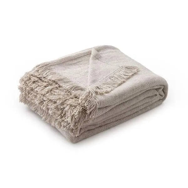 Product Image 1 for Avani Linen Blend Blanket from Classic Home