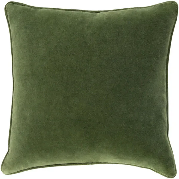 Product Image 7 for Safflower Green Velvet Pillow from Surya