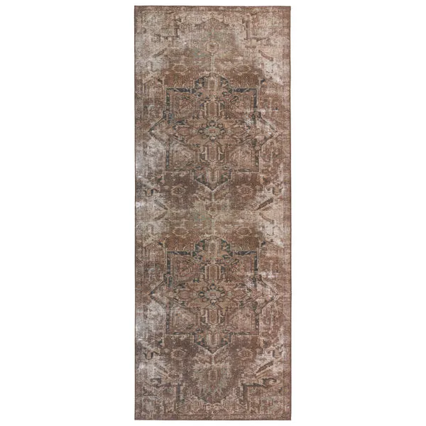 Product Image 1 for Kate Vintage-Style Lester + Minita Medallion Brown/ Tan Rug - 2' x 6' from Jaipur 