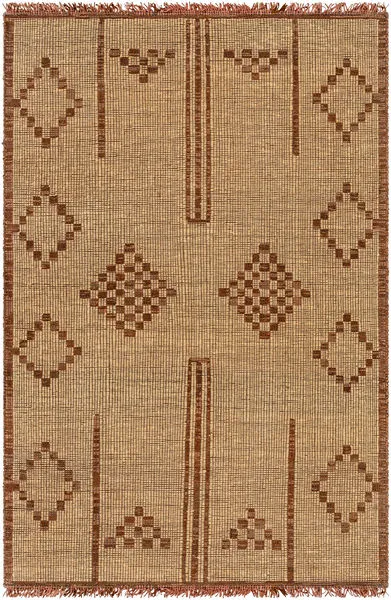 Product Image 1 for Touareg Woven Jute Mustard / Brown Rug - 2'6" x 8' from Surya