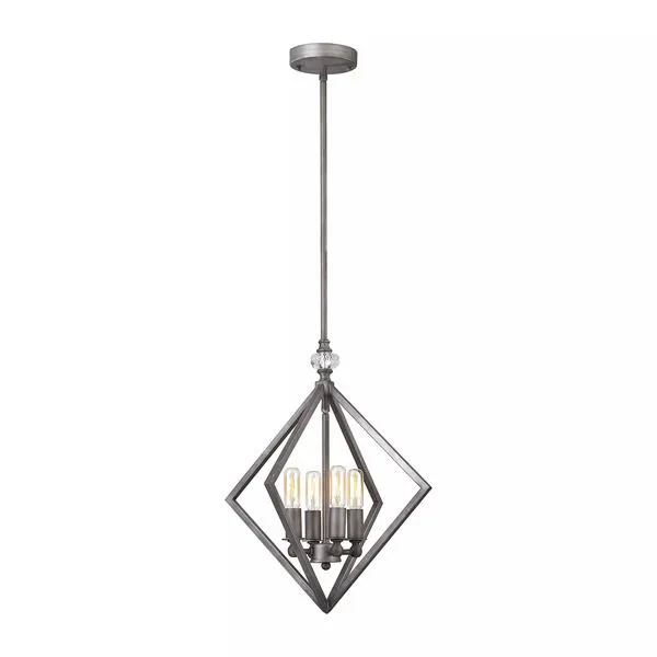 Product Image 1 for Milo 4 Light Chandelier In Weathered Zinc from Elk Lighting