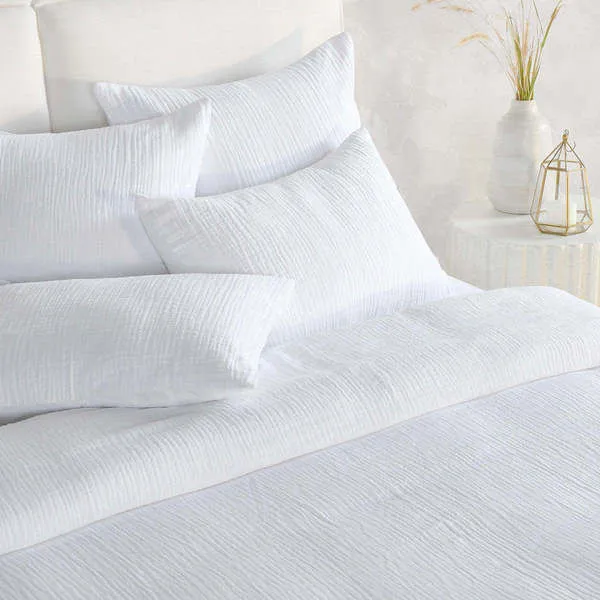 Product Image 4 for Camille White Linen Blend Fabric Duvet from Classic Home Furnishings