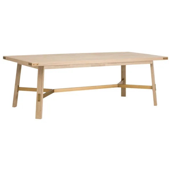 Product Image 1 for Klein Rustic Beige Wooden Dining Table from Essentials for Living