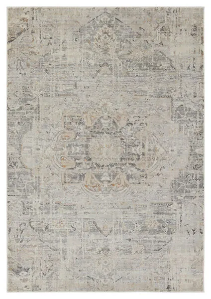 Product Image 1 for Lazuli Updated Traditional Medallion Gray/ Tan Rug - 18" Swatch from Jaipur