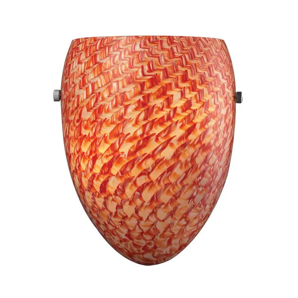 Product Image 1 for Nightglow 1 Light Wb In Glow In Scarlet And Polished Chrome Finish** from Elk Lighting