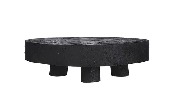 Product Image 2 for Samsun Black Wood Pedestal Cake Stand from BIDKHome