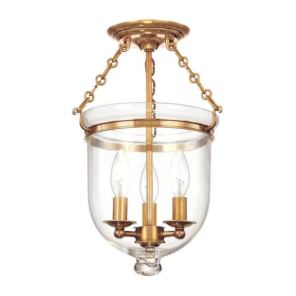 Product Image 1 for Hampton 3 Light Semi Flush from Hudson Valley