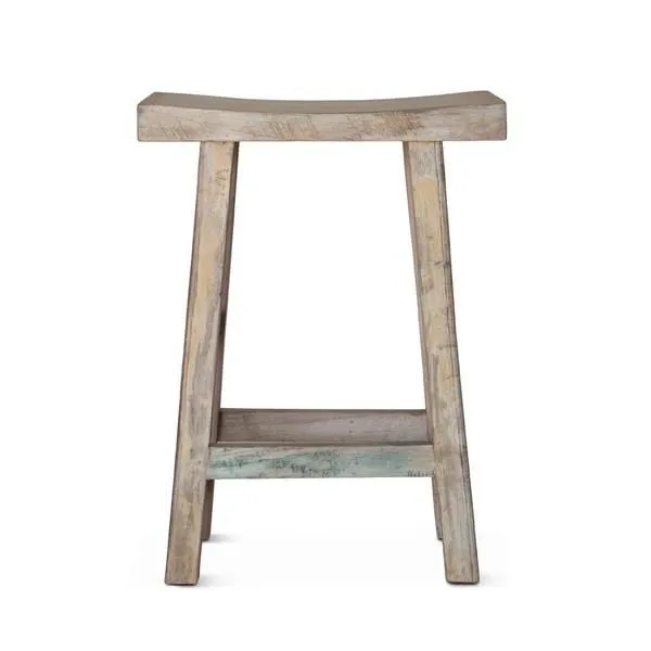 Product Image 5 for Cordoba Vintage Reclaimed Teak Counter Stool from World Interiors