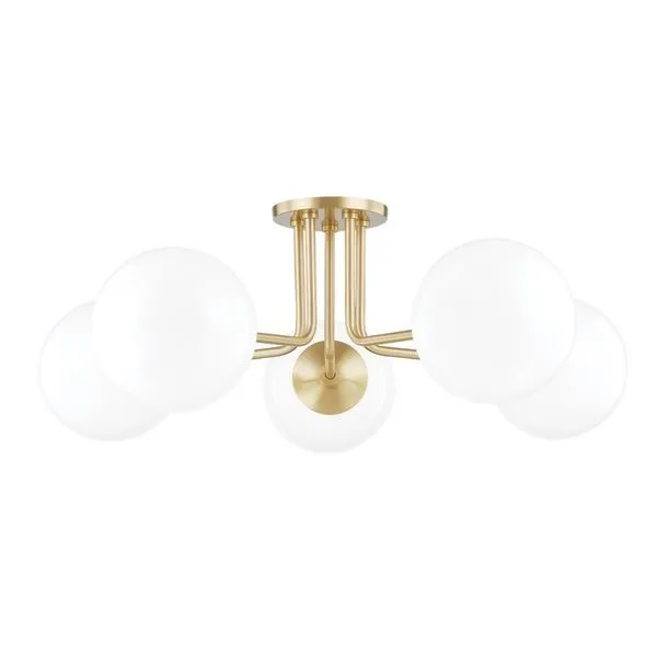 Product Image 1 for Stella 5 Light Semi Flush from Mitzi