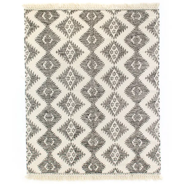 Product Image 3 for Charcoal & Cream Wool Rug from Four Hands