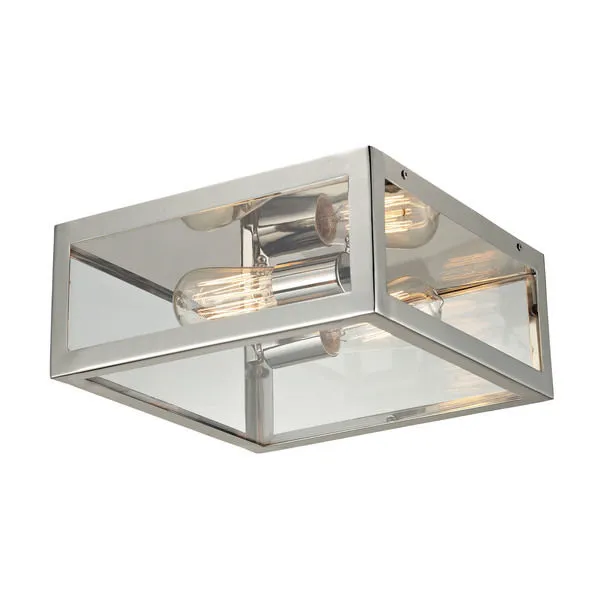 Product Image 2 for 2 Light Semi Flush In Polished Chrome from Elk Lighting