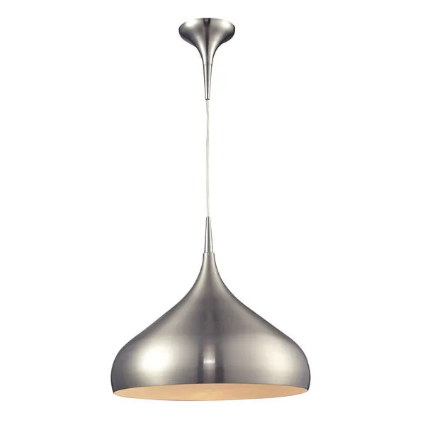 Product Image 1 for Lindsey Collection 1 Light Pendant In Brushed Nickel And Satin Nickel from Elk Lighting