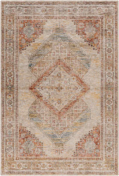 Product Image 1 for Naila Vintage-Inspired Woven Coral / Beige Rug - 6'7" x 9'6" from Surya