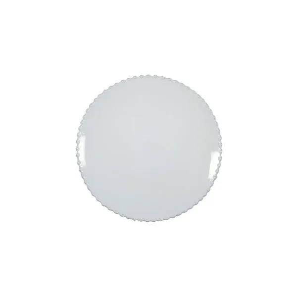 Product Image 1 for Pearl Scalloped Ceramic Stoneware Salad & Dessert Plate, Set of 6 - White from Costa Nova