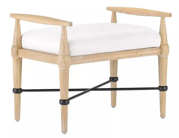 Product Image 1 for Perrin Natural Ottoman from Currey & Company