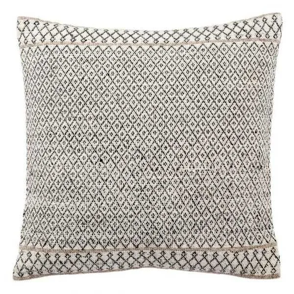 Product Image 4 for Mariscopa Ivory/ Dark Gray Trellis Down Throw Pillow 18 Inch from Jaipur 