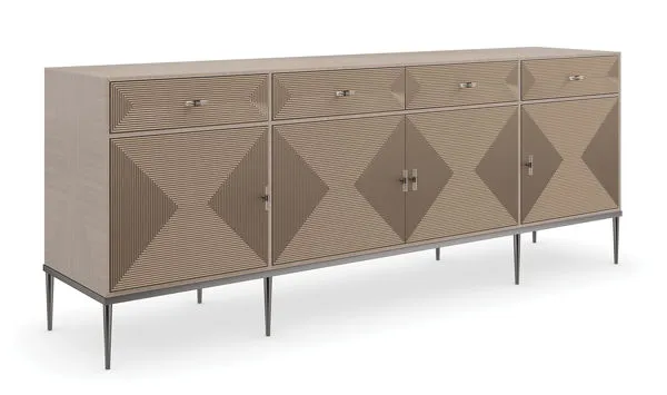 Product Image 1 for Brown Wood Modern Low Rise Sideboard from Caracole