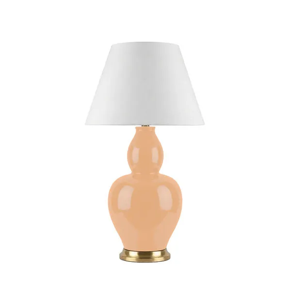 Product Image 1 for Iris Apricot Table Lamp from Worlds Away