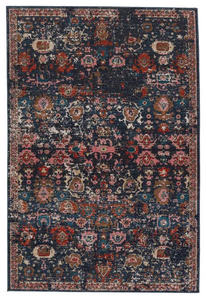 Product Image 6 for Azura Indoor/ Outdoor Oriental Dark Blue/ Pink Rug from Jaipur 