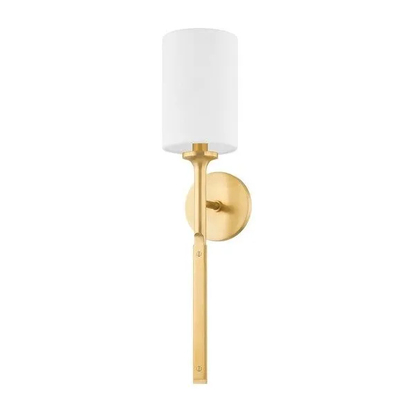 Product Image 1 for Brewster 1-Light Aged Brass Wall Sconce from Hudson Valley