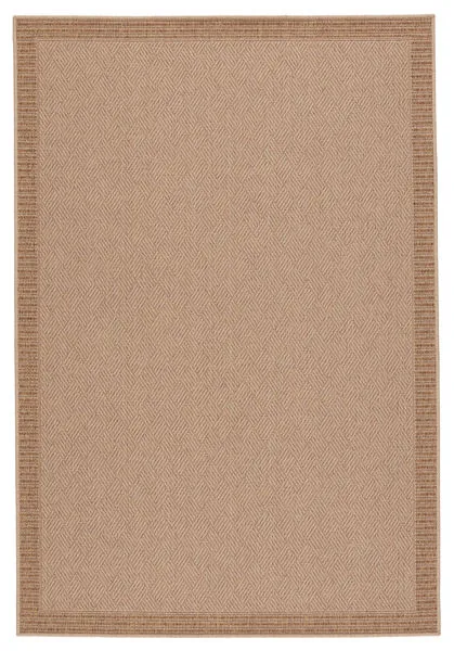 Product Image 8 for Vibe by Pareu Indoor/ Outdoor Border Beige/ Light Brown Rug from Jaipur