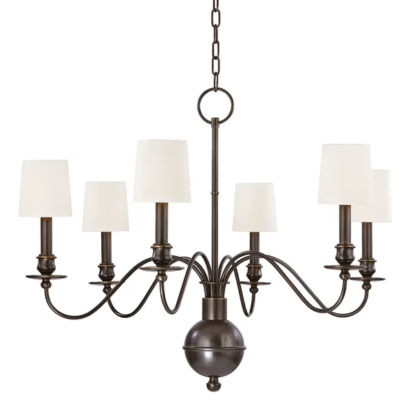 Product Image 1 for Cohasset 6 Light Chandelier from Hudson Valley