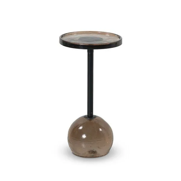 Product Image 1 for Viola Smoked Brown Cast Glass Accent Table from Four Hands