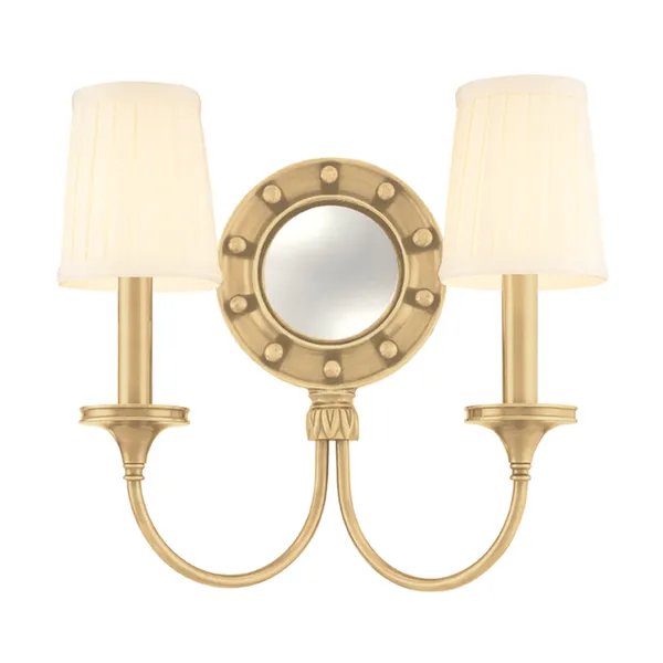 Product Image 1 for Regent 2 Light Mirrored Wall Sconce from Hudson Valley